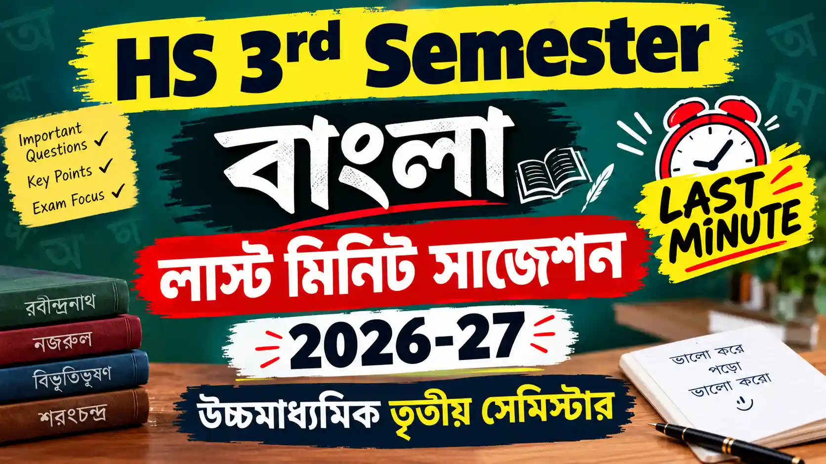 HS 3rd Semester Bengali Last Minute Suggestion 2026-27