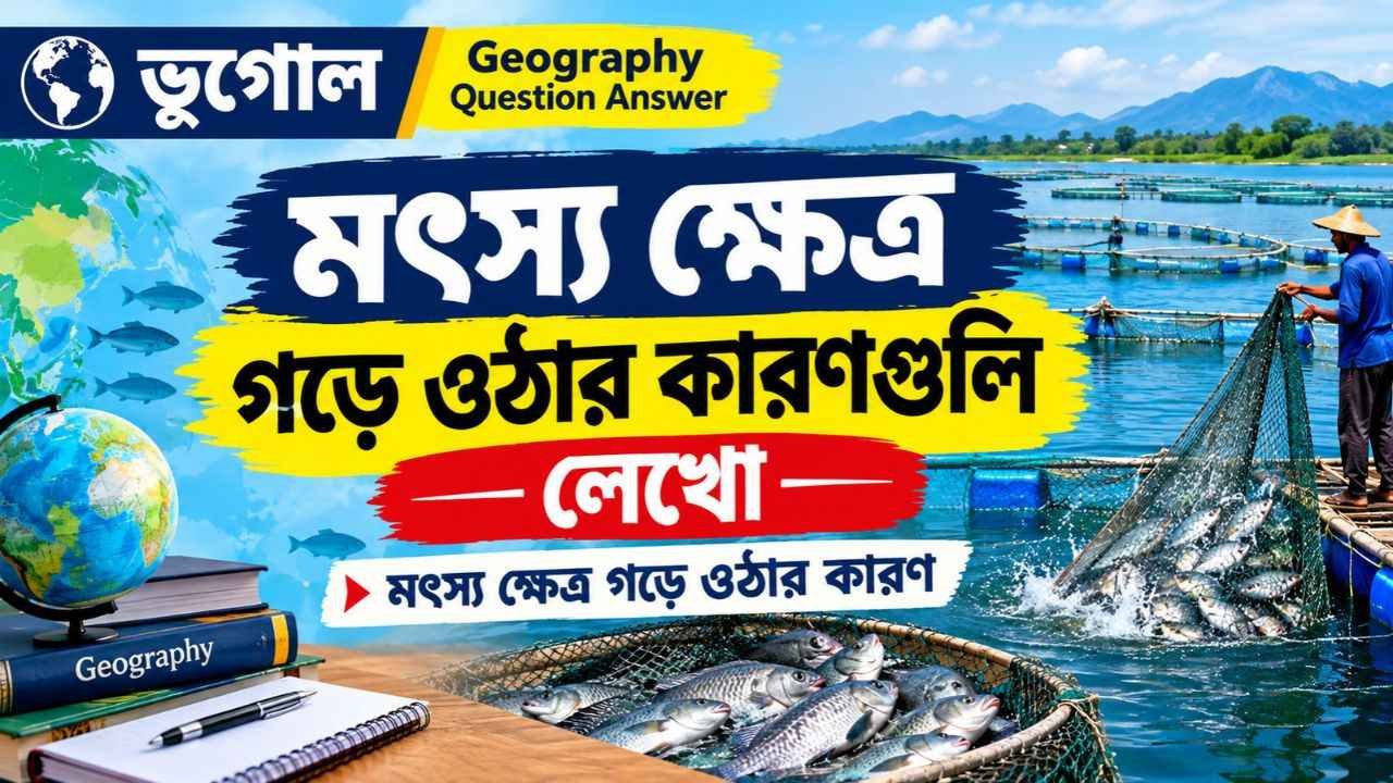 মৎস্য ক্ষেত্র গড়ে ওঠার কারণগুলি